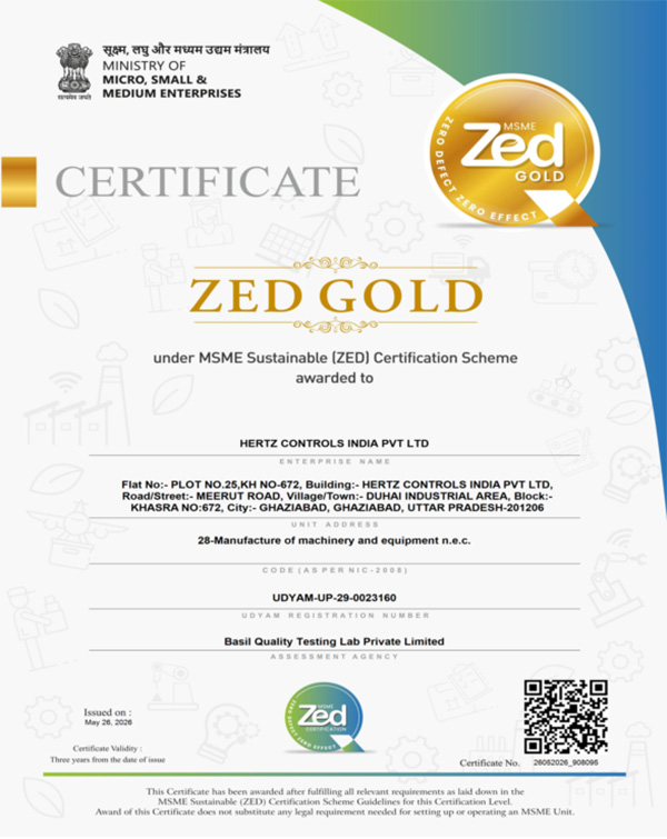 Zed Gold Certificate